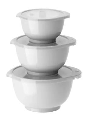 Rosti Margrethe Mini Mengkommen White Set van 3