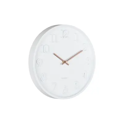 Karlsson Wandklok Calma - Mat wit - 3.8x30x30cm