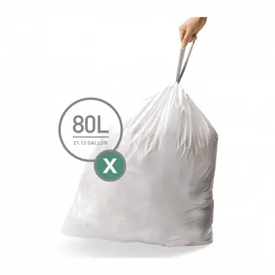 simplehuman Code X Afvalzakken 80L (50-delig)
