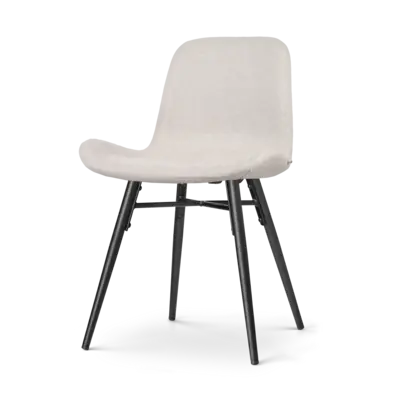 Nolon Nova-Fe Eetkamerstoel Beige - Stof - Zwarte Poten