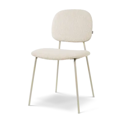 Nolon Jasmijn Eetkamerstoel Boucle Beige - Grijsbeige