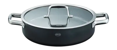 Rösle Ebonic Hapjespan ProNero met Deksel 28 cm