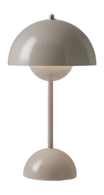 &Tradition Flowerpot Draagbare Lamp Grey Beige VP9