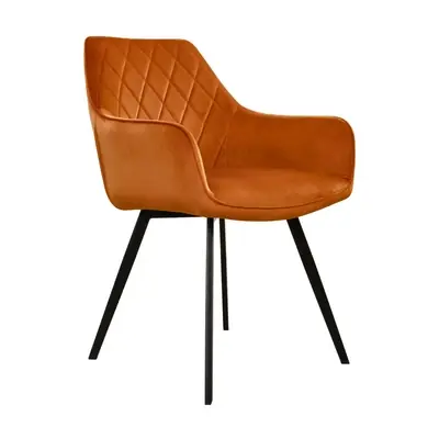 Kick Eetkamerstoel Karl Velvet - Oranje