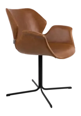 Zuiver Nikki Stoel all Brown Armchair