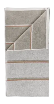 Zone Denmark Sauna Handdoek Soft Grey / Eucalyptus / Terracotta (50 x 100 cm)