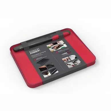 Joseph Joseph 2 Zijden Antislip Snijplank Rood The Complete Carving Set (3-delig)