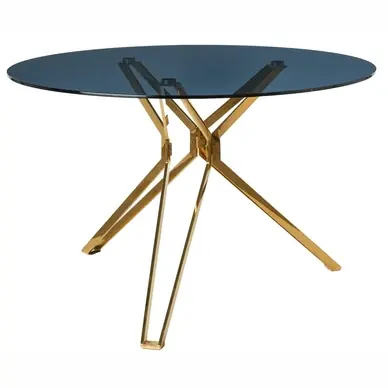 POLSPOTTEN Round Tafel Gold & Glass