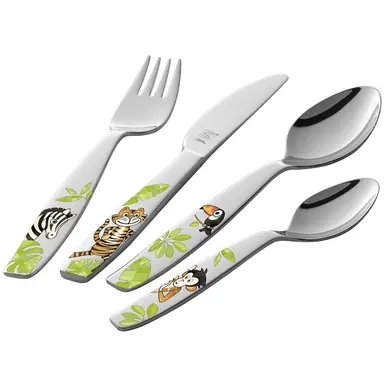Zwilling Jungle Kinderbestekset Kinderen (4-Delig)