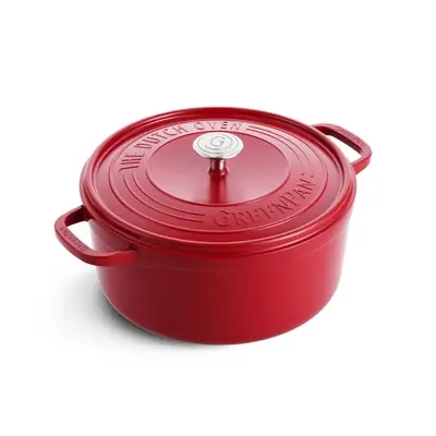 Greenpan Featherweights Braadpan Red Met Keramische Antikleeflaag Met Deksel 26 cm