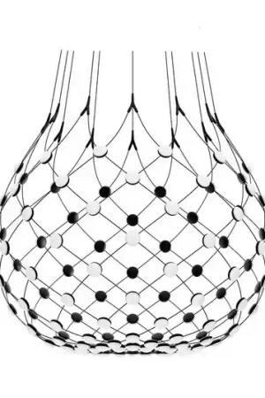 Luceplan Mesh Wireless hanglamp, Ø 100 cm, 4 m, Bluetooth