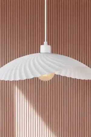 Hanglamp Dance, wit, Ø 47 cm, metaal