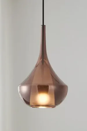 Stars of Light hanglamp Almoster, koper, Ø 25 cm, glas