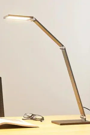 LED bureaulamp Mion, 41 cm, hoekig, dimbaar