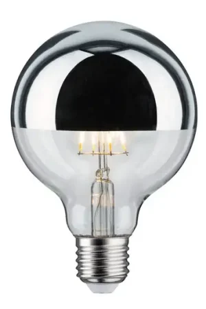 LED lamp E27 827 6.5W hoofdspiegel zilver