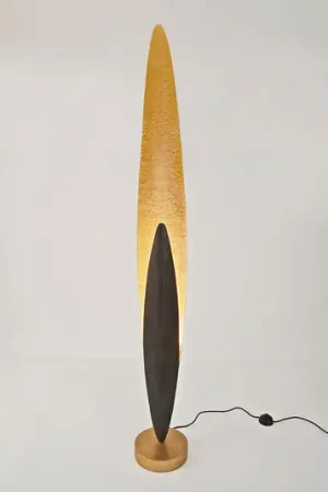 Vloerlamp Lingua, goud