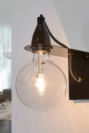 Zwarte design-wandlamp Minimal