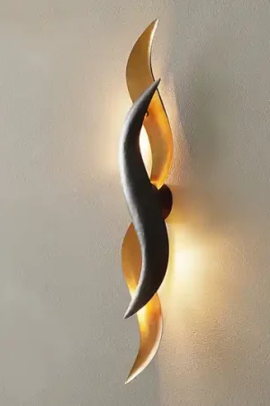 Goudglanzende design-wandlamp Corallo