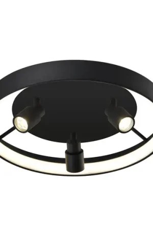 Denis LED plafondlamp, cirkelvormig met 3 spots