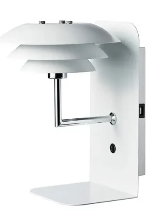 Dyberg Larsen DL20 USB Shelf wandlamp, wit