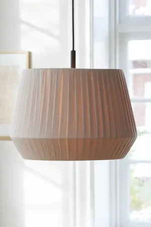 Hanglamp Dicte, handgebonden, Ø 40 cm, amber
