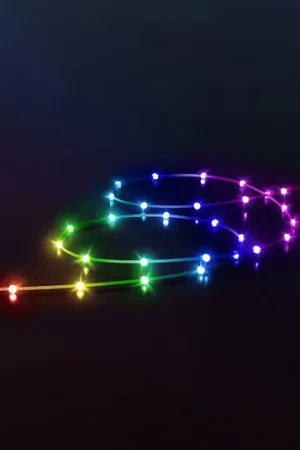 Twinkly Dots LED lichtketting RGB, transparant, IP44, 10m
