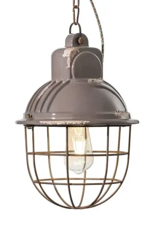 Hanglamp C1770 in industrieel design duifgrijs