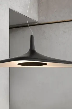 Futuristische LED hanglamp Soleil Noir