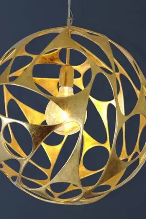Hanglamp Talismano, goud, Ø55cm