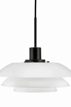 Dyberg Larsen DL31 hanglamp glazen kap zwart
