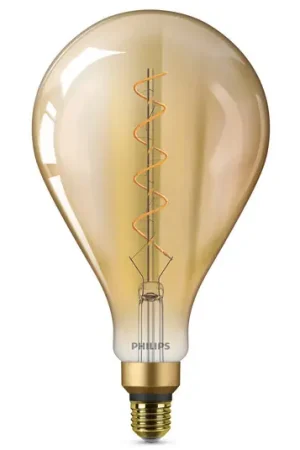 E27 4.5W LED lamp Giant, warmwit, goud