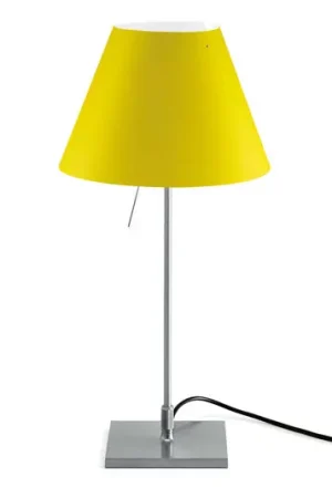 Luceplan Costanzina tafellamp alu, kanariegeel