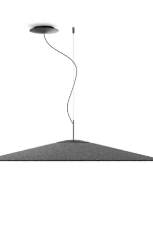 Luceplan Koinè LED hanglamp vilt 927 110cm antraciet