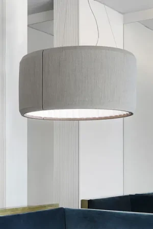 Luceplan Silenzio LED hanglamp grijs Ø 90cm