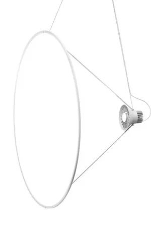Luceplan LED hanglamp Ø 110cm opaal wit