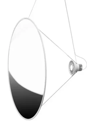 Luceplan LED hanglamp Ø 110cm zilver