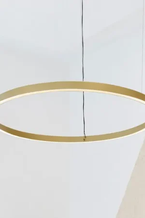 Luceplan Compendium Circle 110cm, messing