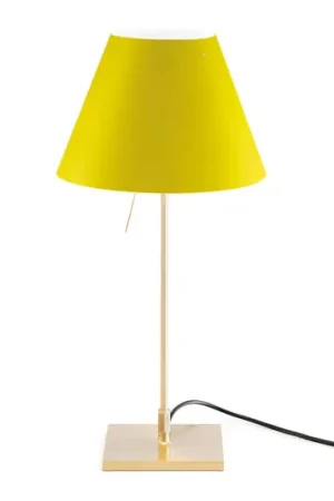 Luceplan Costanzina tafellamp messing geel