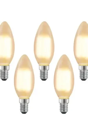 Arcchio LED kaarslamp E14, 4 W, 2.700 K, dimbaar, set van 5