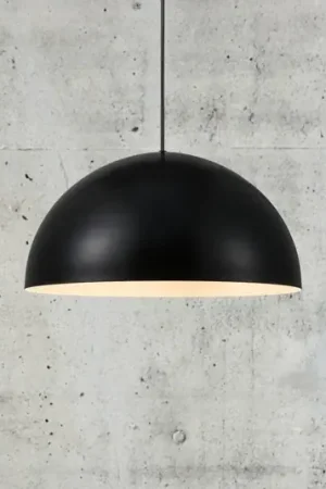 Hanglamp Ellen 40 met metalen kap, zwart