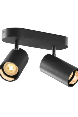 SLV Asto Tube plafondspot GU10 2-lamps zwart