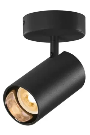 SLV Asto Tube plafondspot GU10 1-lamp zwart