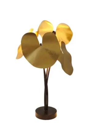 LED tafellamp Controversia met dimmer, goud