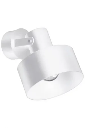 Wandspot Norton van staal, wit
