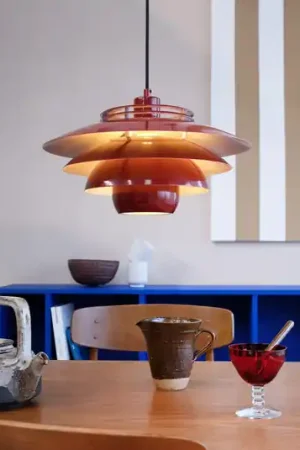 Dyberg Larsen Ejka hanglamp van metaal donkerrood
