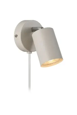 Explore wandspot met kabel en stekker, GU10, beige