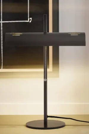 Lucande bankierslamp Nysira, modern, grijs metallic, 2-lamps.