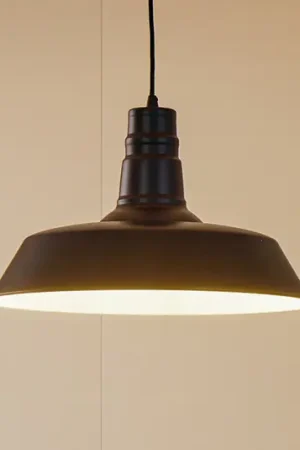 Hanglamp Lindby Laylan, zwart/wit, Ø 46 cm, metaal