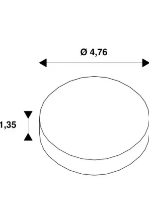 SLV Dekoring Noblo, zwart, Ø 5 cm, kunststof
