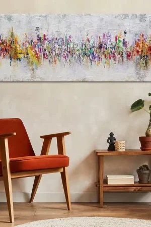 Grote acrylschilderijen "Abstraktie II" – Handgeschilderd kunstwerk